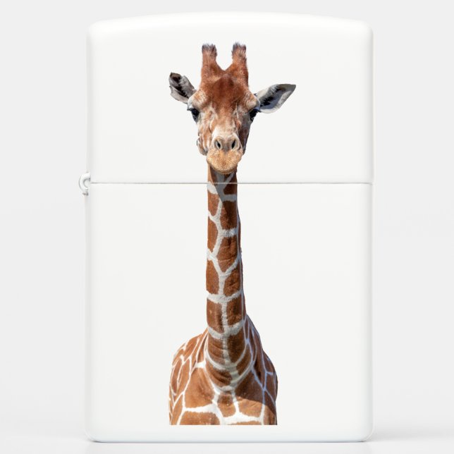 Cute giraffe face zippo lighter (Front)