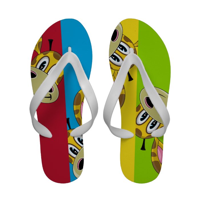 Cute Giraffe Flip Flops