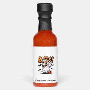Cute Giraffe Ghost Boo Halloween Costume Zoo Lover Hot Sauces