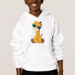 Cute Giraffe, Giraffe With Sunglasses, Cute Animal Hoodie