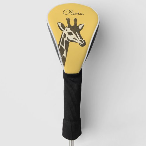 Cute giraffe head decoration golf head cover