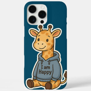 Cute Giraffe Hoodie Sticker  iPhone 16 Pro Max Case