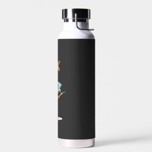 Cute giraffe in a tutu dancing as a ballerina, gif water bottle