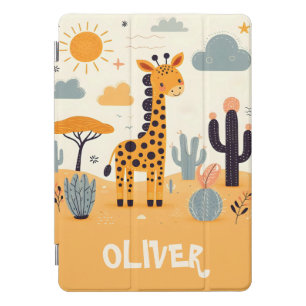 Cute Giraffe in Savanna iPad Pro Cover
