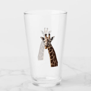Cute Giraffe Is Looking At You! Glass
