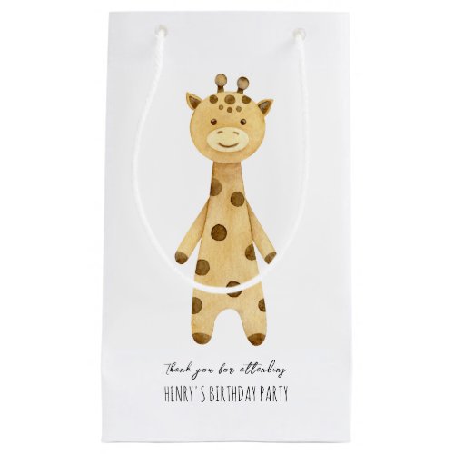 Cute giraffe kids birthday favor  small gift bag