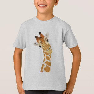 Cute Giraffe Kid's T Shirts