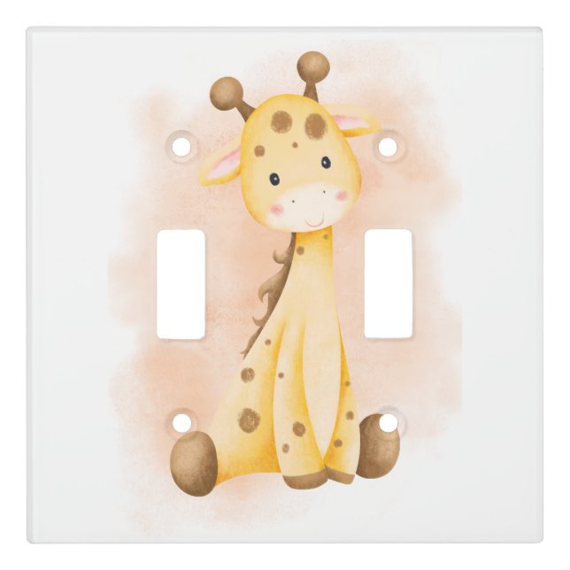 cute giraffe  light switch cover (Front)