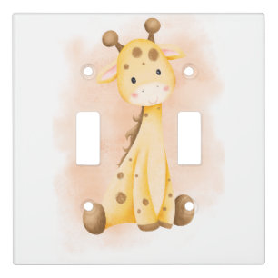 cute giraffe light switch cover