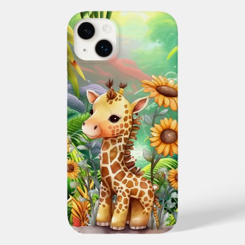 cute giraffe lovers jungle Case_Mate iPhone 14 plus case