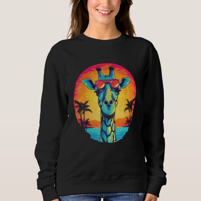 Cute Giraffe Men Women Kids 11 Sweatshirt (Front)