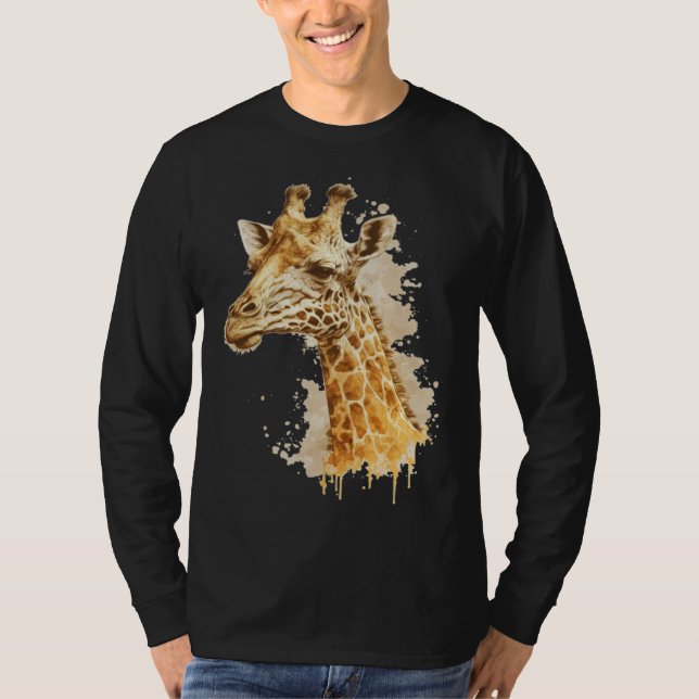 Cute Giraffe Men Women Kids  1 T-Shirt (Front)
