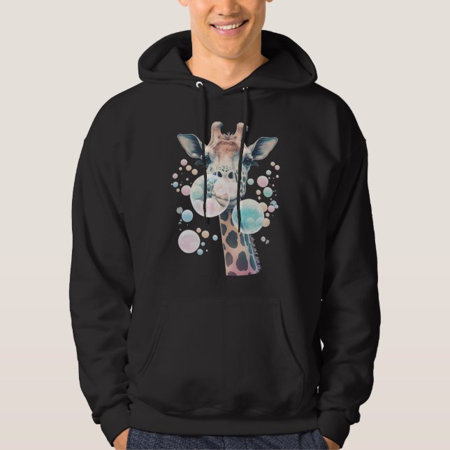 Cute Giraffe Men Women Kids 3 Hoodie (Front)