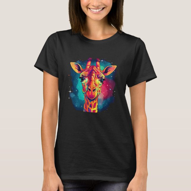 Cute Giraffe Men Women Kids T-Shirt (Front)
