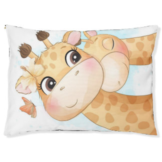 Cute Giraffe Mom And Kids Pet Bed