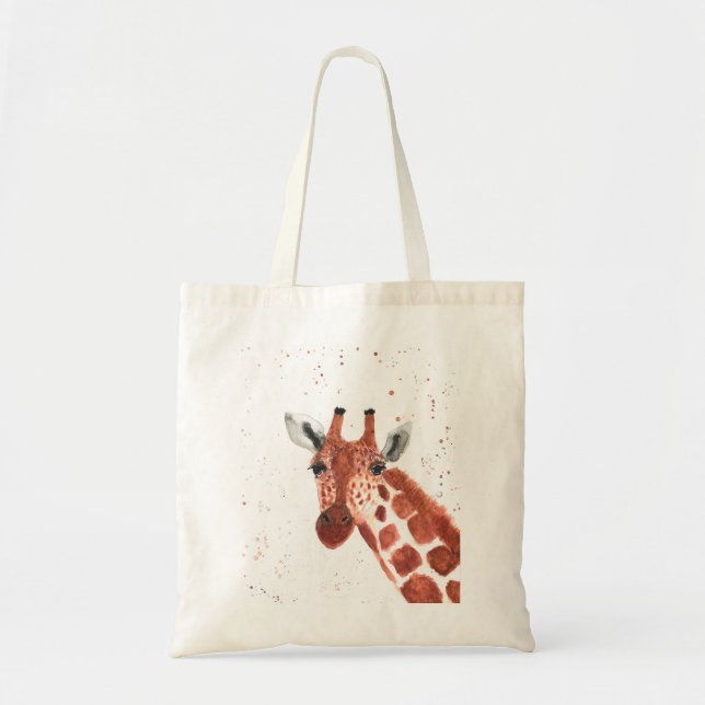 Cute giraffe nursery tote bag (Front)