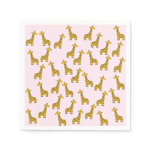 Cute Giraffe Paper Napkins