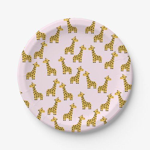 Cute Giraffe Paper Plates