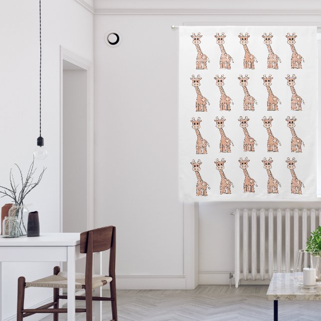 Cute Giraffe Pattern Baby Nursery Kids' Blackout Curtains (Living Room)