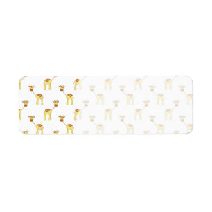 Cute Giraffe Pattern. Label