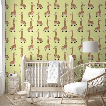 Cute Giraffe Pattern Yellow
