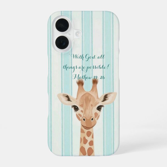 Cute giraffe Phone case! Iphone Case (Back)