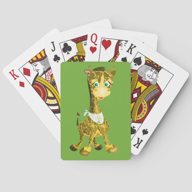 Cute Giraffe Playing Cards (Back)