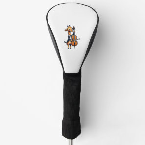 Cute Giraffe Playing Cello Giraffes Musician Music Golf Head Cover