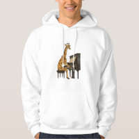 Cute Giraffe Playing Piano Giraffes Musician Music