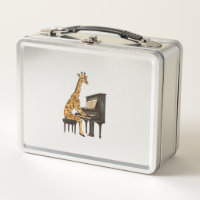 Cute Giraffe Playing Piano Giraffes Musician Music