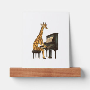 Cute Giraffe Playing Piano Giraffes Musician Music Picture Ledge