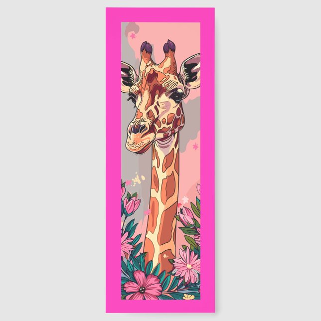 Cute Giraffe Pop Art Bookmarks (Back)