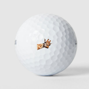 Cute Giraffe Portrait Golf Balls