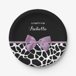 Purple Giraffe Print Plates | Zazzle Purple Giraffe Print Plates | Zazzle