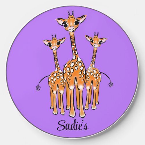 Cute Giraffes   Wireless Charger