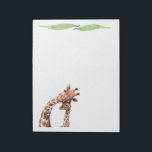 Cute Giraffe Safari Animals Writing Stationary Notepad<br><div class="desc">If you are a lover of Nature and Wild Animals this Notepad if for you. Available with 40 lined pages for all your writing needs whether for Letters, Notes, Lists and more. Features an artsy Safari inspired theme with a Giraffe. Great for Home, Office or School use and makes a...</div>