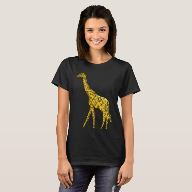 Cute Giraffe T Shirt for her Animal Lover gift (Front Full)