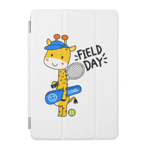 Cute Giraffe Tennis Field Day – Fun Sports Charact iPad Mini Cover