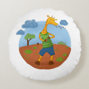 Cute Giraffe Throw Pillow