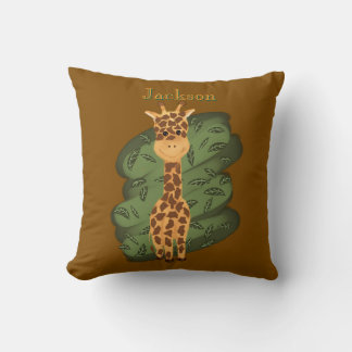 Cute Giraffe Throw Pillow