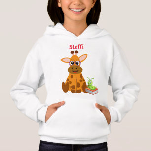 Cute Giraffe wearing glasses Hoodie
