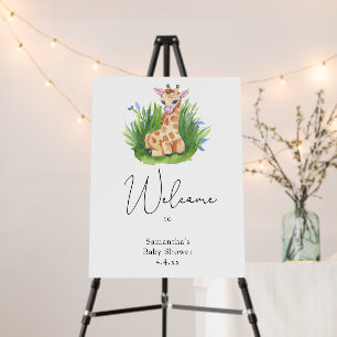 Cute giraffe - Welcome Foam Board