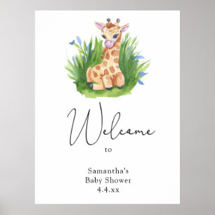 Cute giraffe - Welcome Foam Board Poster