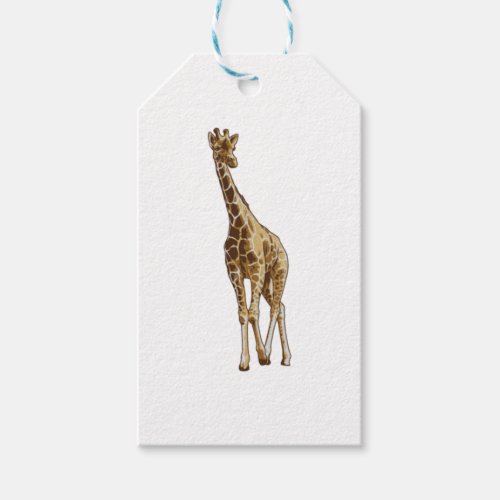 Cute Giraffe Wildlife Safari Animal Giraffa Lover Gift Tags