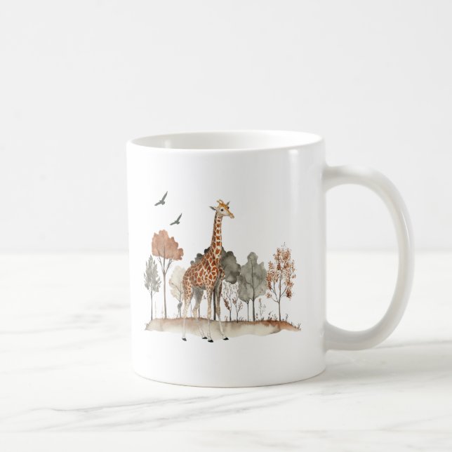 Cute Giraffe  with custom text  Coffee Mug (Right)