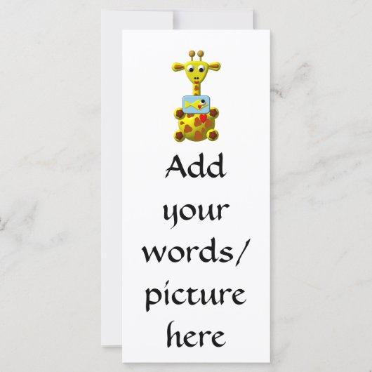 Cute Giraffe with Goldfish (Front)