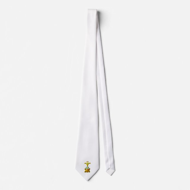 Cute Giraffe with Goldfish Neck Tie (Front)