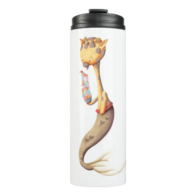 Tumbler Stainless Steel Vacuum Insulated Travel Mug Cute Giraffe