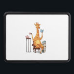 Cute Giraffes, Books and Tea Gift   Hitch Cover<br><div class="desc">Cute Giraffes,  Books and Tea Gift</div>
