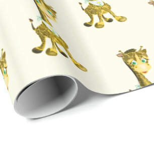 Cute Giraffes Wrapping Paper